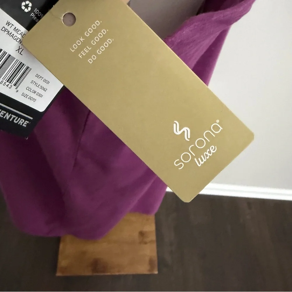 Eddie Bauer Meadow Trail Tank Dress Shelf Bra Athletic Athleisure Purple Tall XL